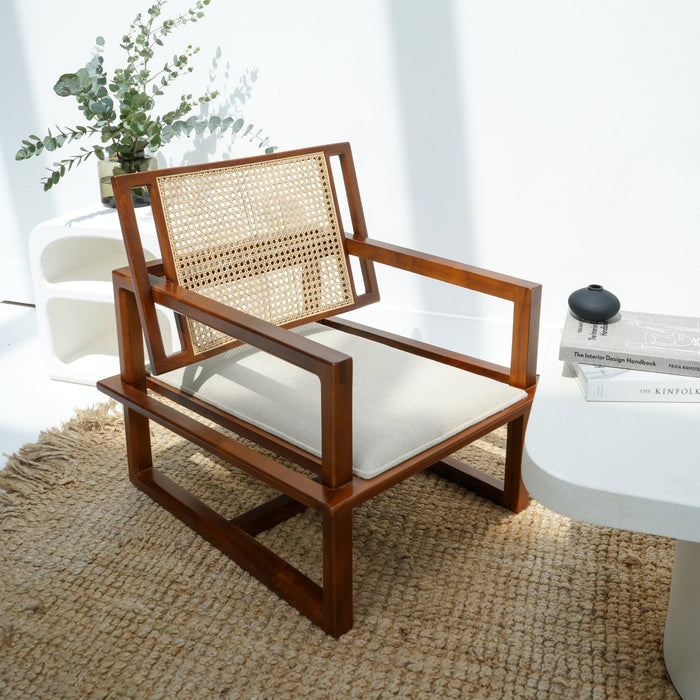 DARIYA RATTAN LOUNGE CHAIR