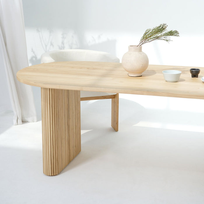 MORENO FLUTED DINING TABLE