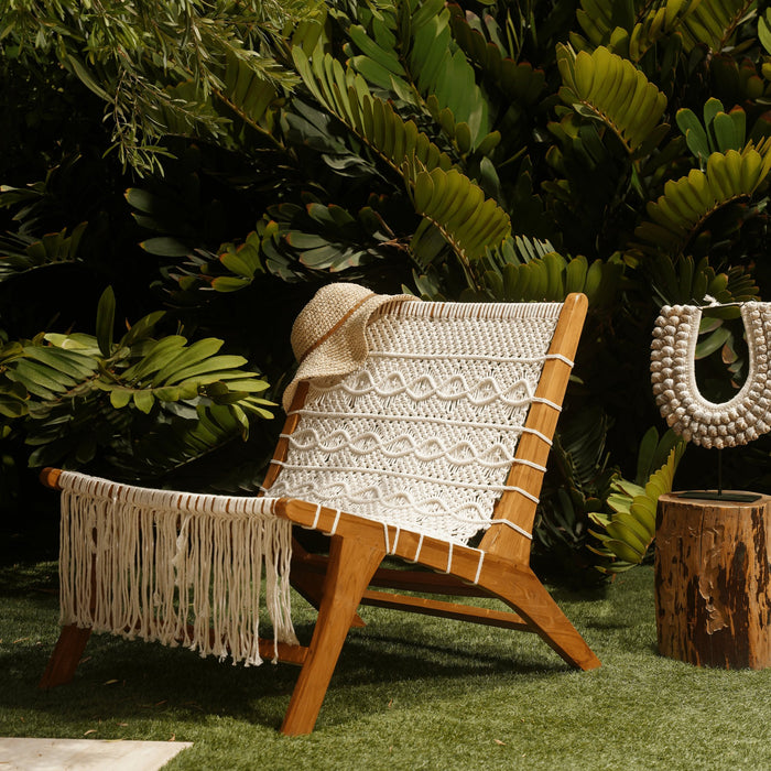 CATANIA MACRAME LOUNGE CHAIR