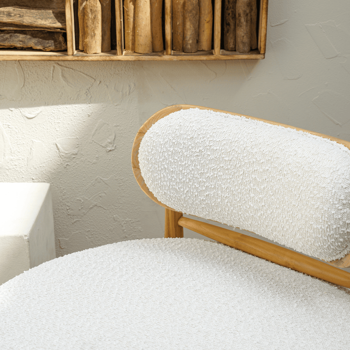 CADE BOUCLE LOUNGE CHAIR