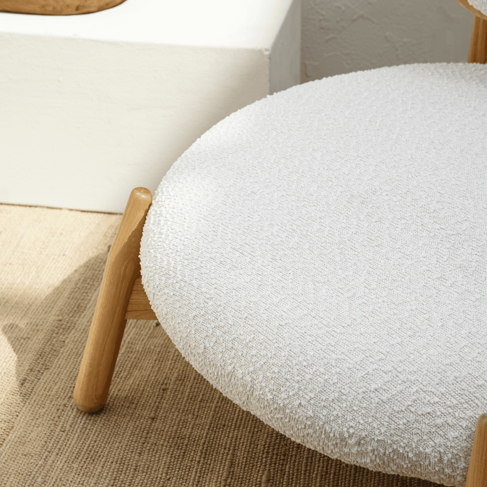 CADE BOUCLE LOUNGE CHAIR