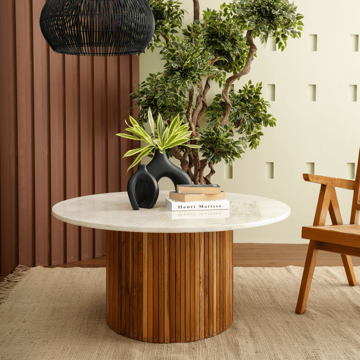 KENTANA COFFEE TABLE WITH MARBLE TOP