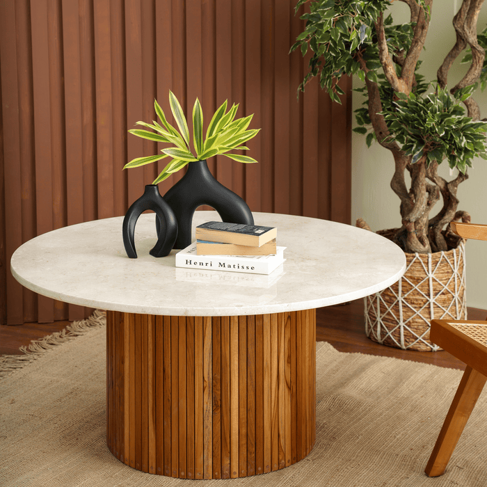 KENTANA COFFEE TABLE WITH MARBLE TOP