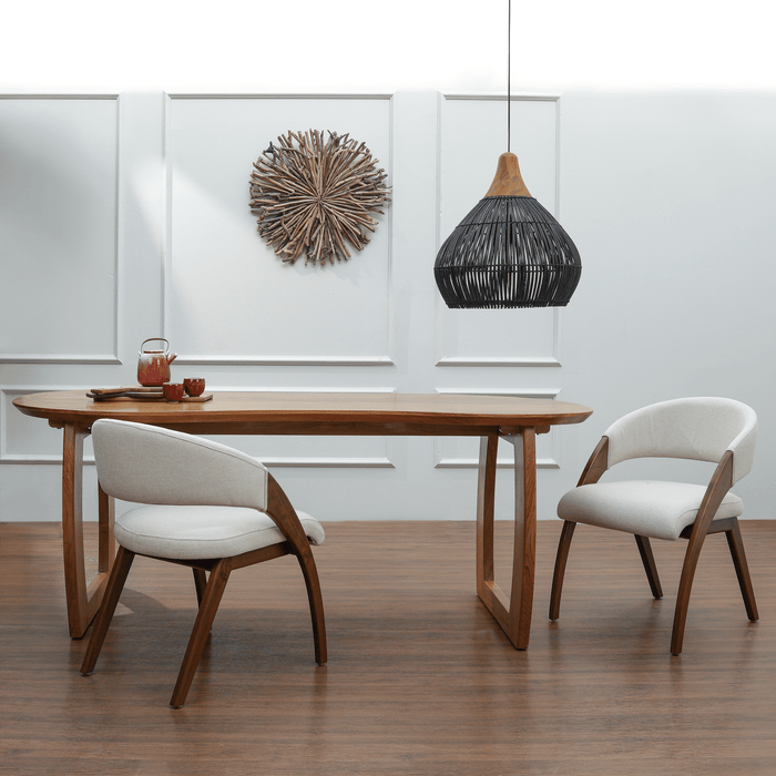 SORENTO TEAK 6 SEATER DINING TABLE