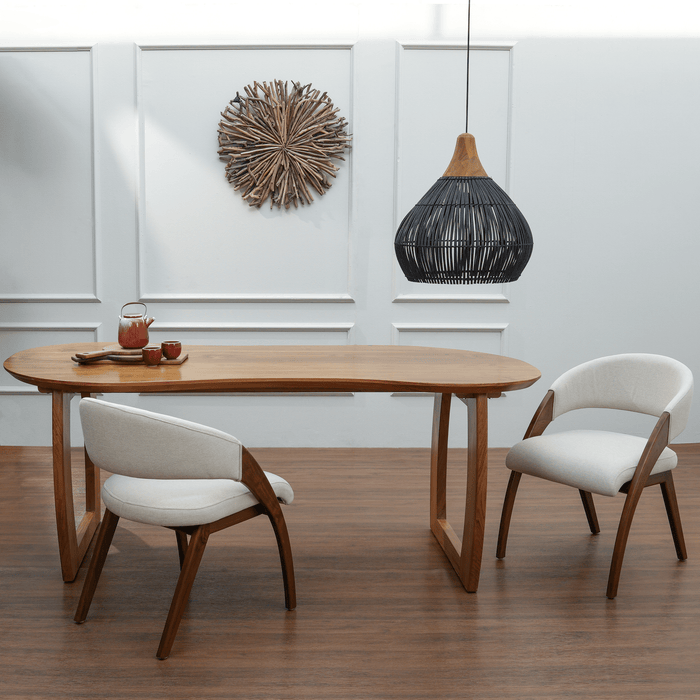 SORENTO TEAK 6 SEATER DINING TABLE