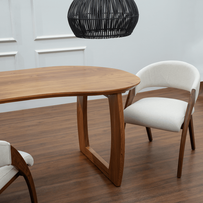 SORENTO TEAK 6 SEATER DINING TABLE