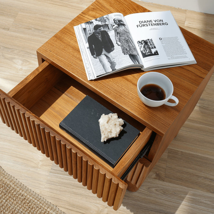 Suri Fluted Bedside Table