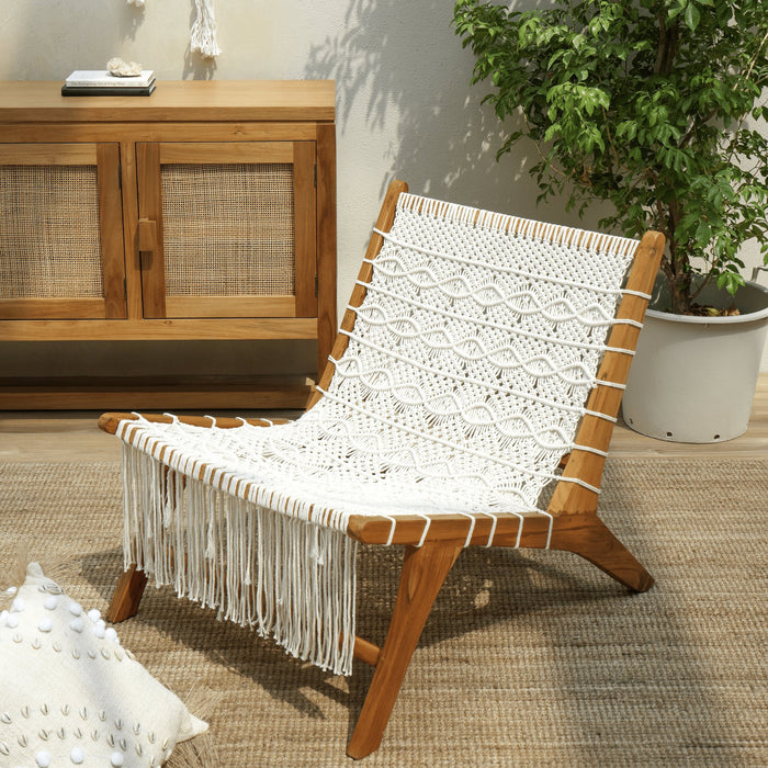 CATANIA MACRAME LOUNGE CHAIR