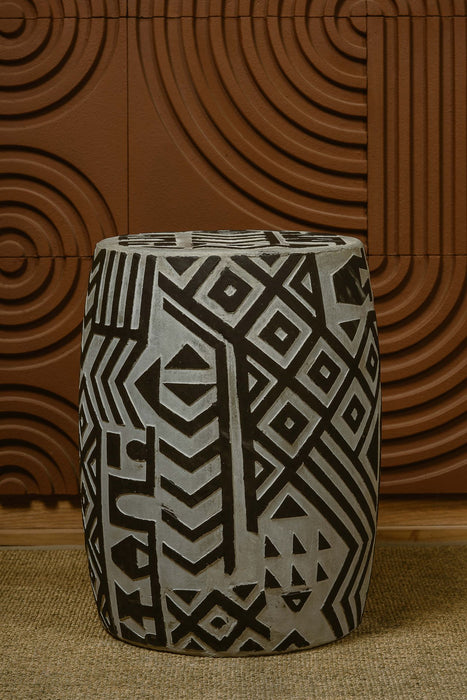 BAMBARA MOTIF SIDE TABLE