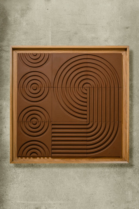 SAMUDRA RAKED TEXTURED WALL ART