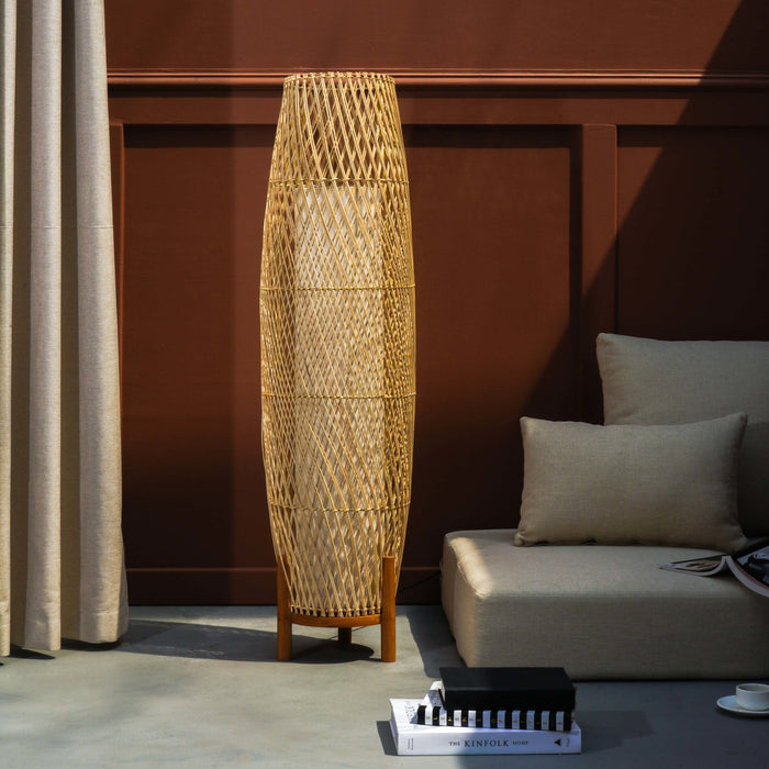 ADRIANNE WICKER FLOOR LAMP