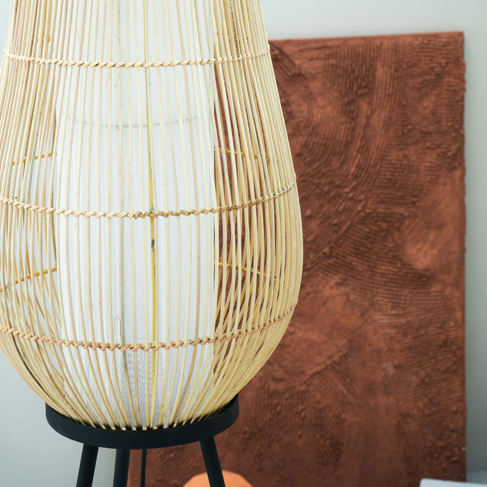 LILI RATTAN STANDING LAMP