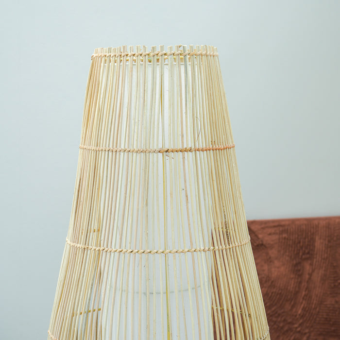 LILI RATTAN STANDING LAMP