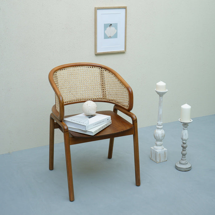 MINDY DINING CHAIR/BROWN