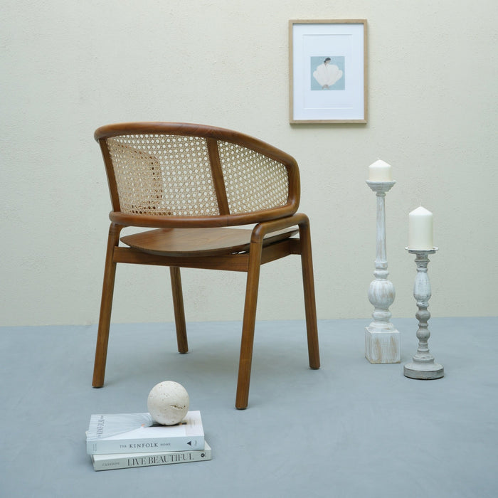 MINDY DINING CHAIR/BROWN