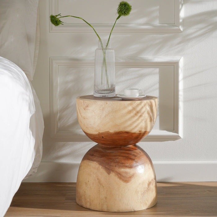 SAMARA WOODEN SIDE TABLE