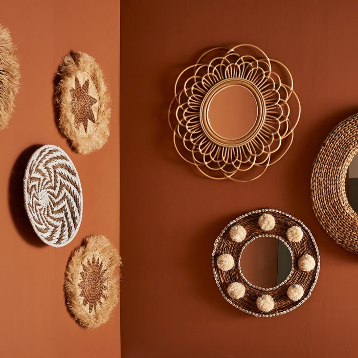 ELIOS RATTAN WALL MIRROR