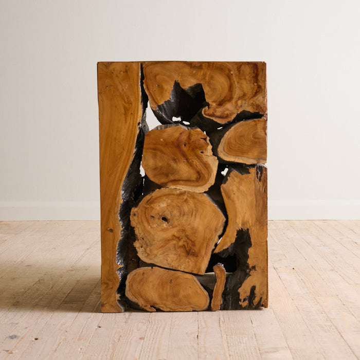 MOSAIC WOODEN SIDE TABLE