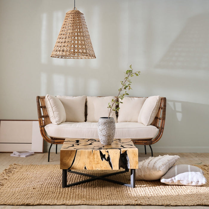 WOODEN MOSAIC COFFEE TABLE