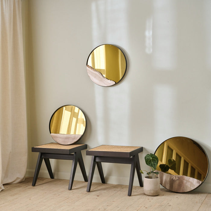 HALIMUN MIRRORS WITH PETRIFIED WOOD