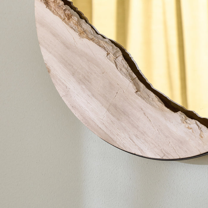 HALIMUN MIRRORS WITH PETRIFIED WOOD