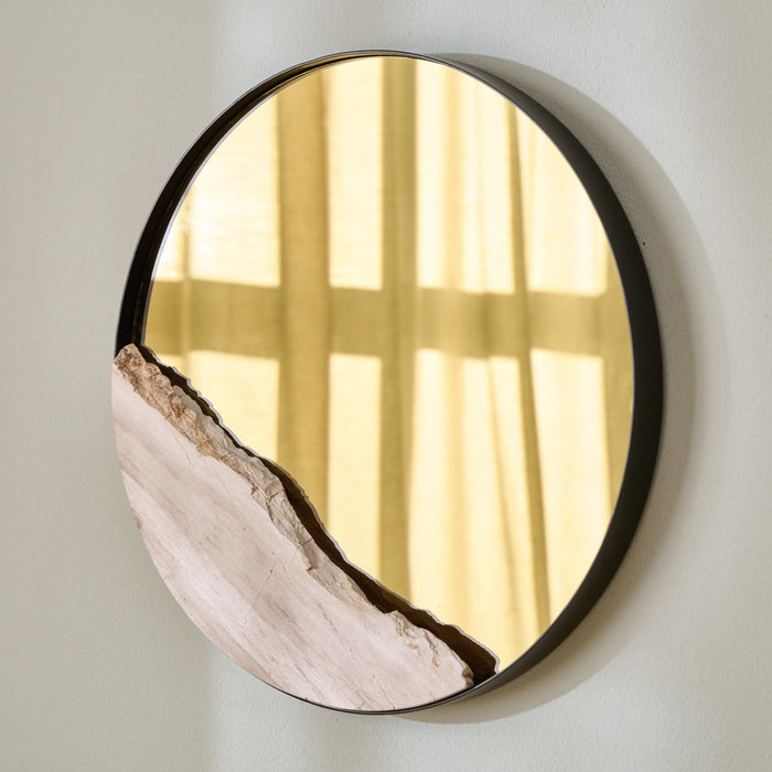 HALIMUN MIRRORS WITH PETRIFIED WOOD