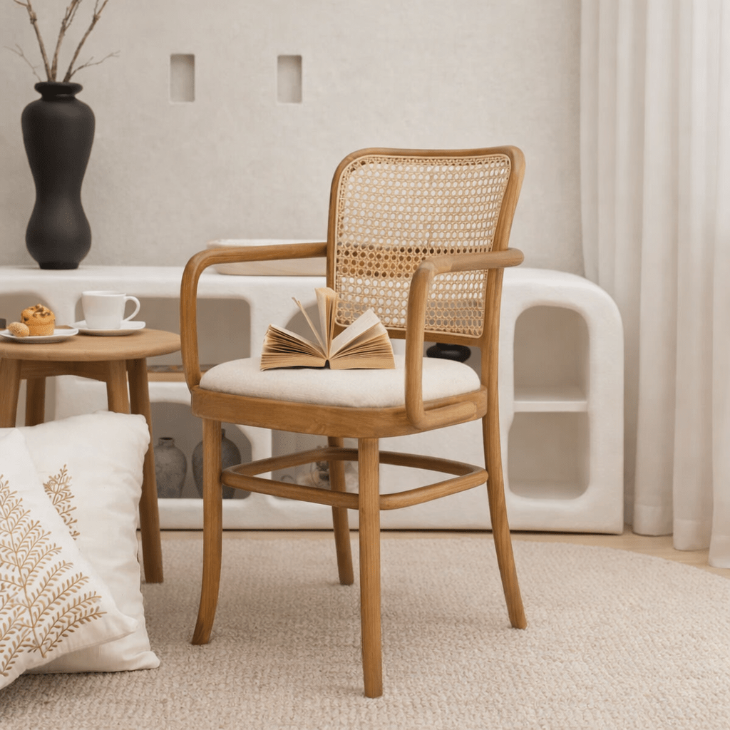 ALFRED DINING CHAIR WITH ARMREST