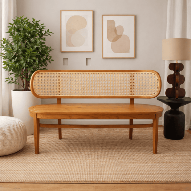 MAGDA RATTAN BENCH