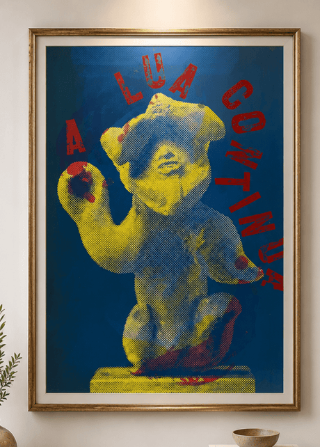 A Lua Continua, framed artwork, 108 x 78 cm