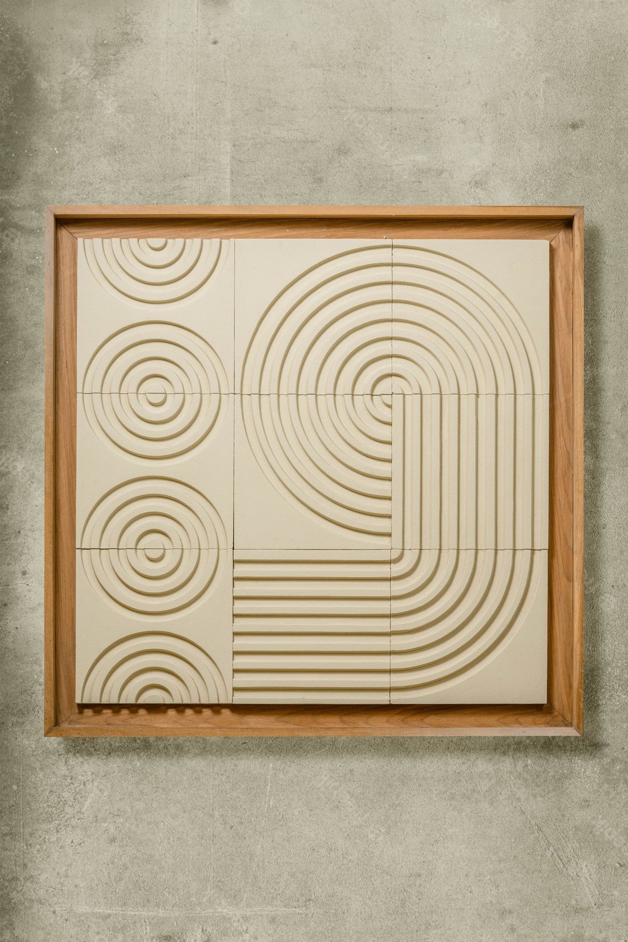 SAMUDRA RAKED TEXTURED WALL ART