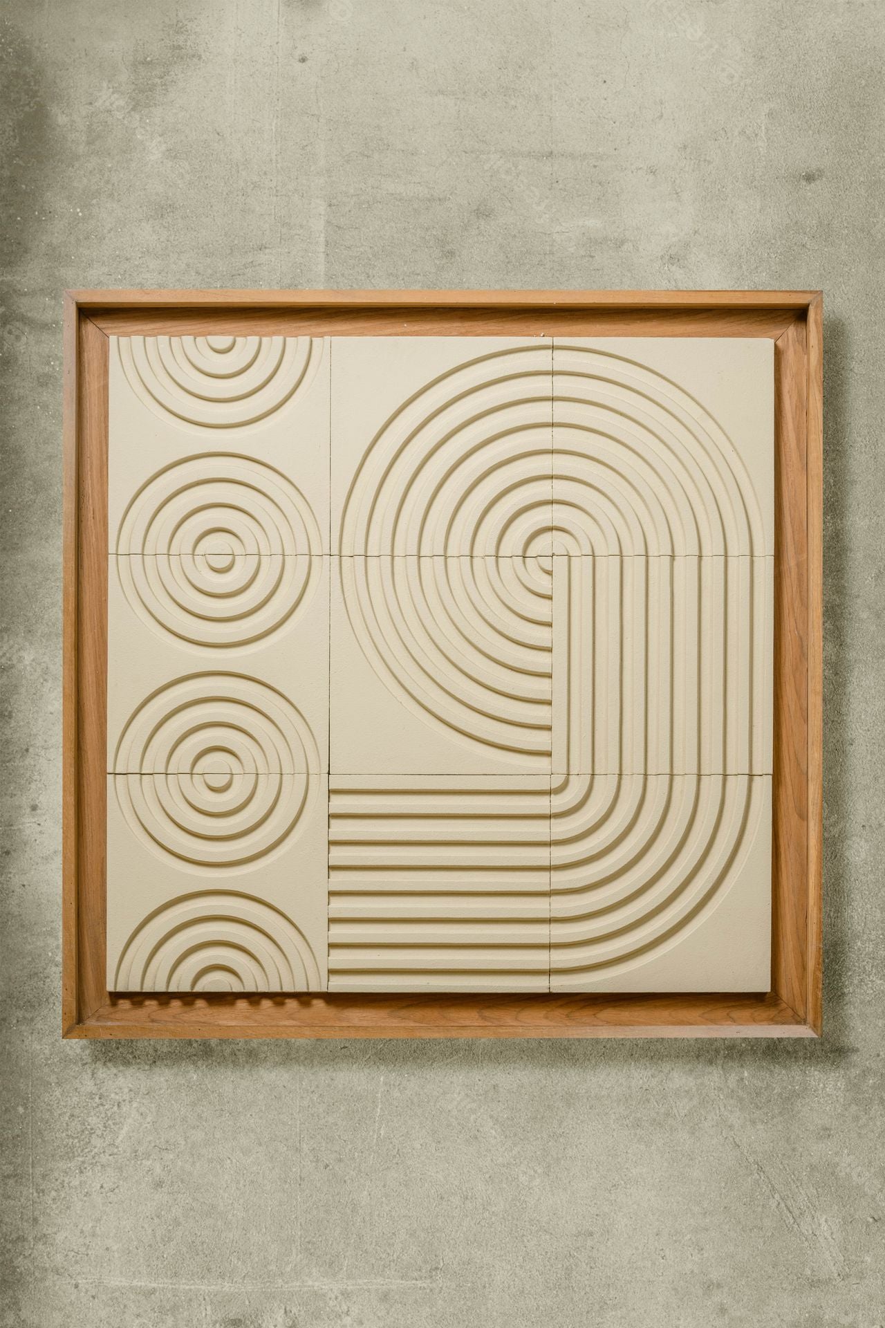 SAMUDRA RAKED TEXTURED WALL ART