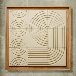 SAMUDRA RAKED TEXTURED WALL ART