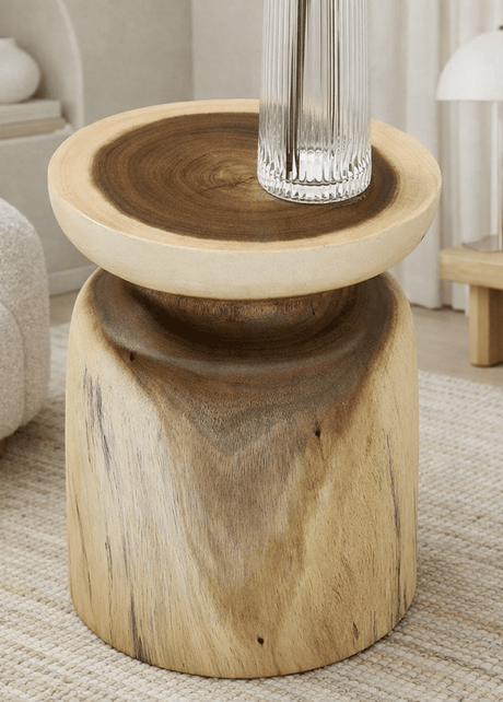 Samara wooden side table