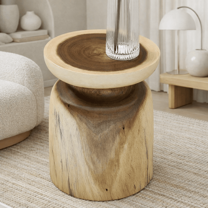 SAMARA WOODEN SIDE TABLE