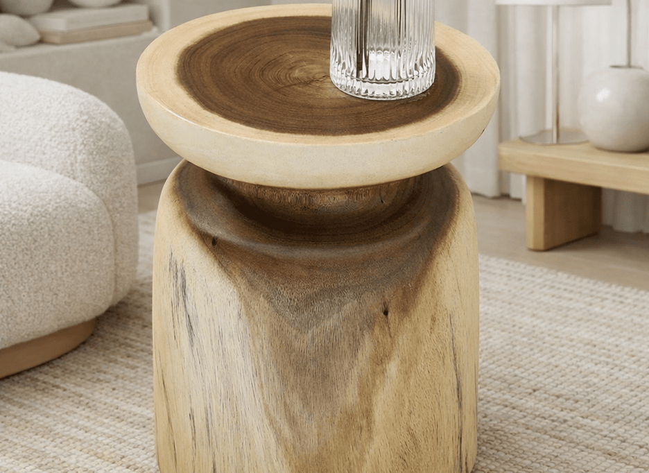 Samara wooden side table