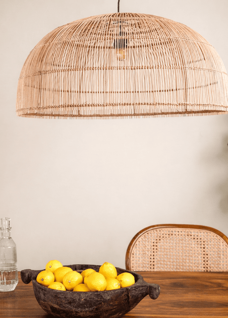 Cradis woven pendant ceiling light