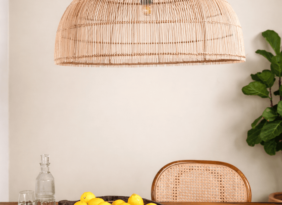 Cradis woven pendant ceiling light
