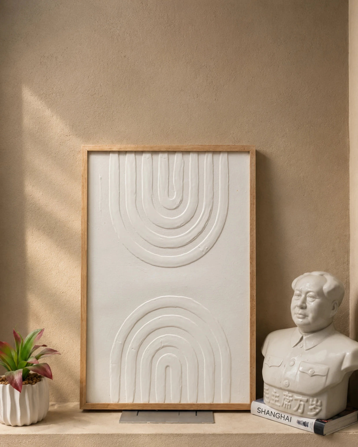 Embossed canvas texture art, view 9