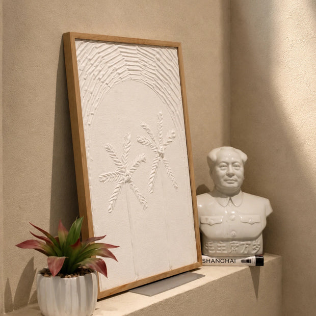 Embossed canvas texture art, view 2