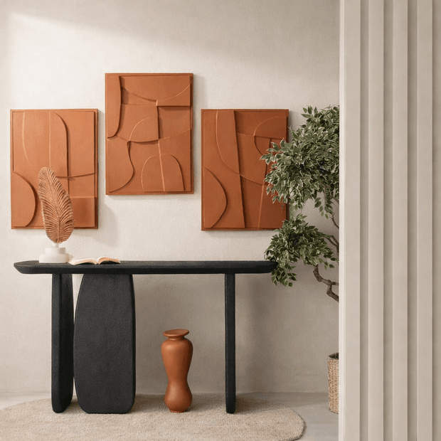 طاولة كونسول داستن المصنوعة من الأسمنت الدقيق