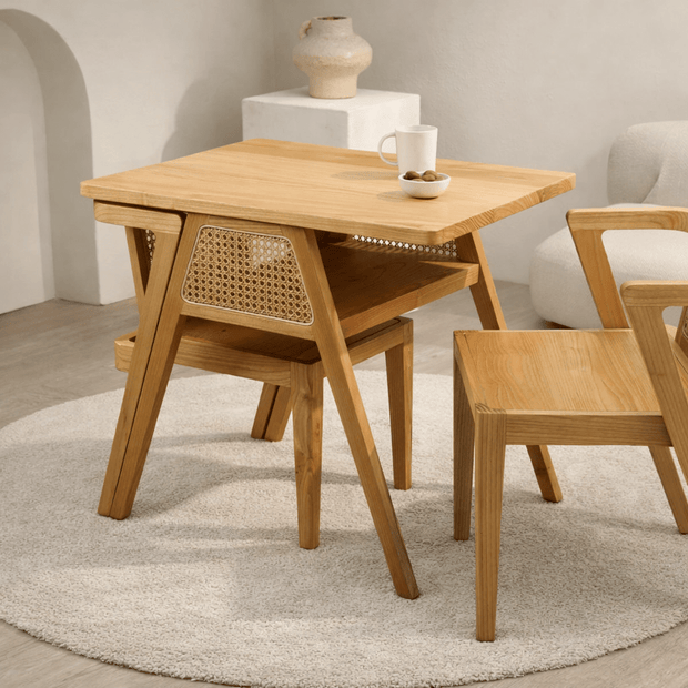 Kohi Compact Dining Table - BEIGE