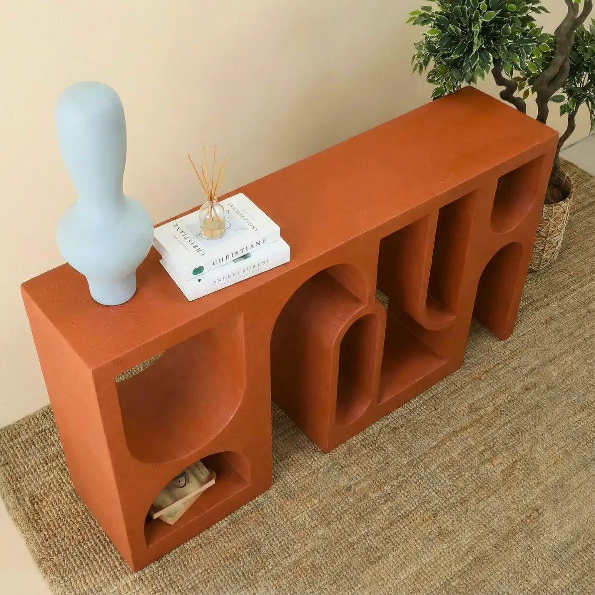 Mateo console craftsmanship close-up