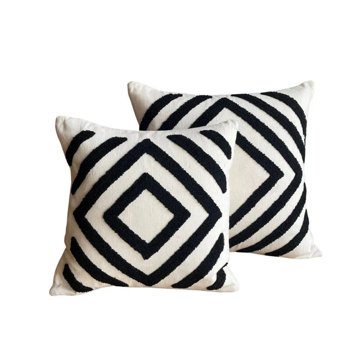 SQUARE TOWEL BLACK CUSHION