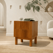 SURI FLUTED BEDSIDE TABLE