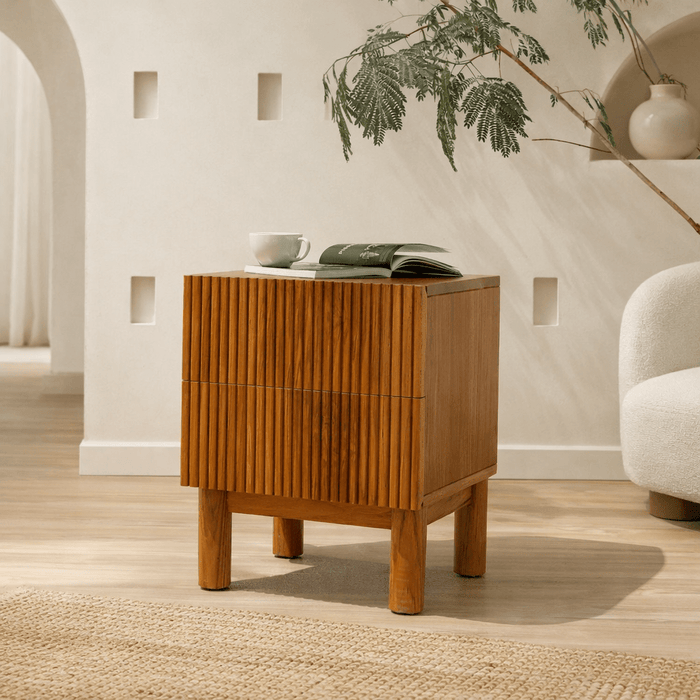 طاولة سرير سوري مخددة