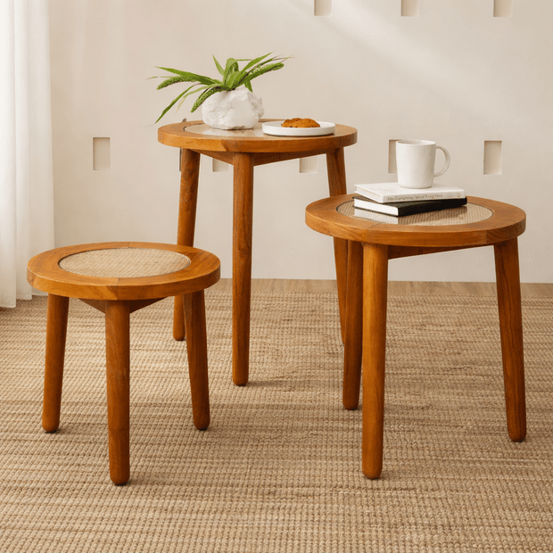 MANSUR SIDE TABLE S/3