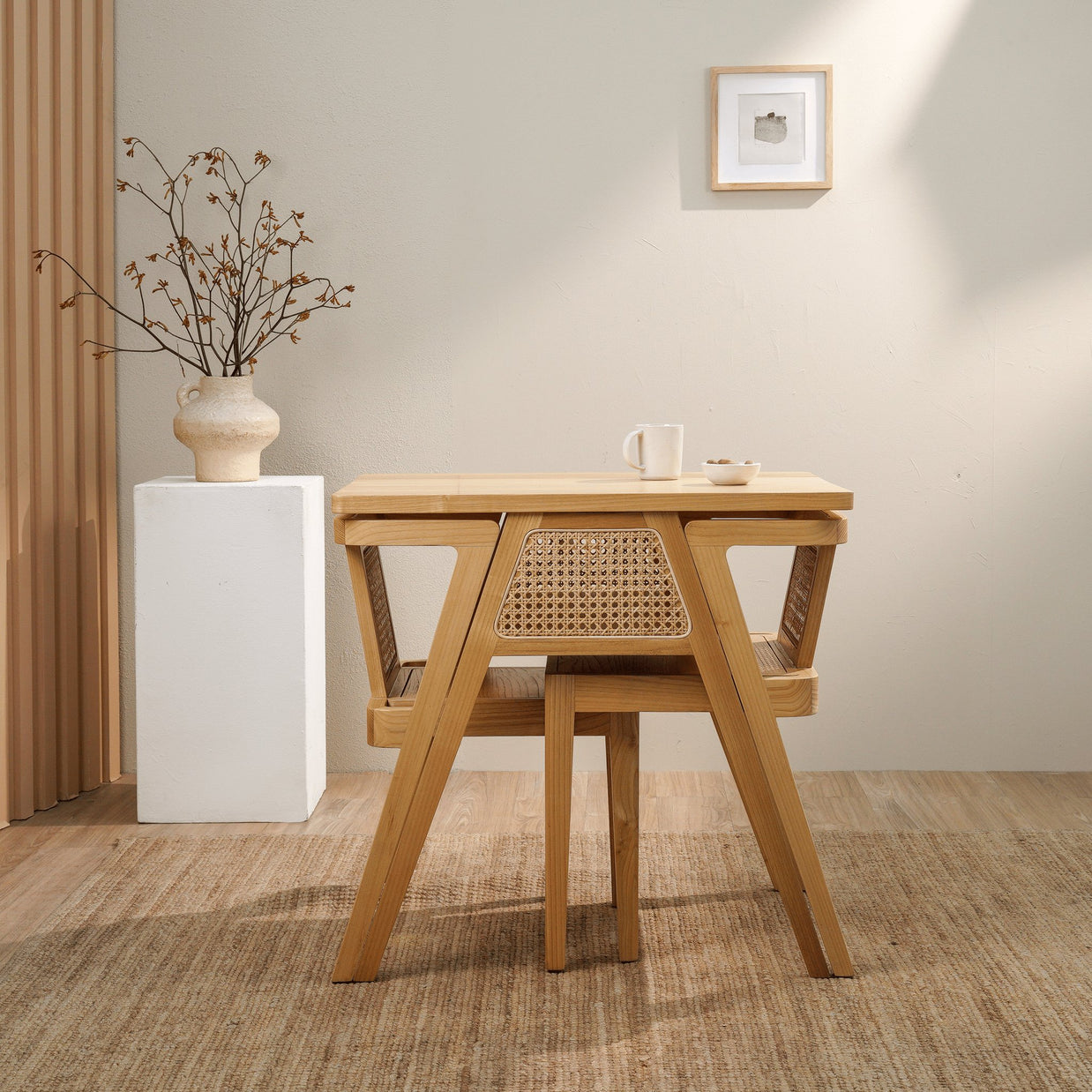 Compact dining table set for small spaces 