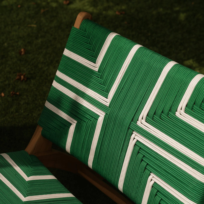 CATANIA MULTI COLOR LOUNGE CHAIR GREEN AND WHITE