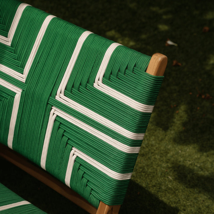 CATANIA MULTI COLOR LOUNGE CHAIR GREEN AND WHITE