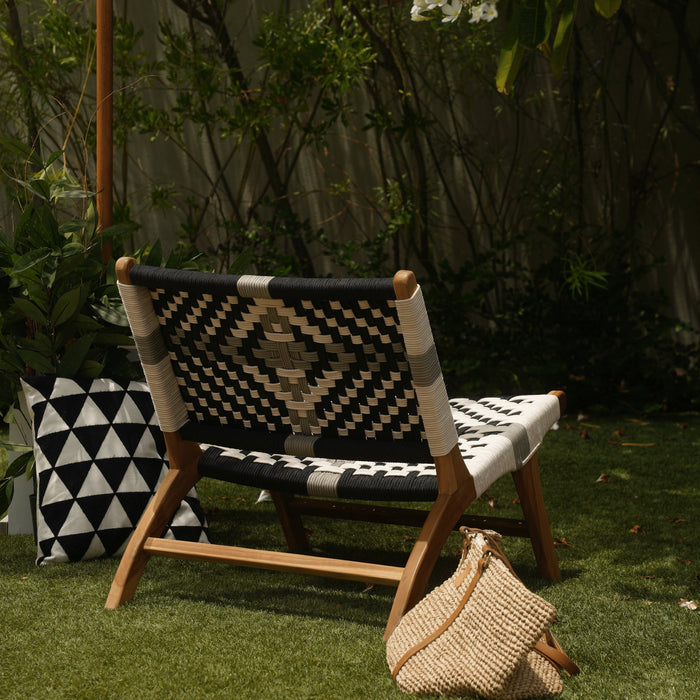 CATANIA MULTI COLOR LOUNGE CHAIR BLACK AND WHITE